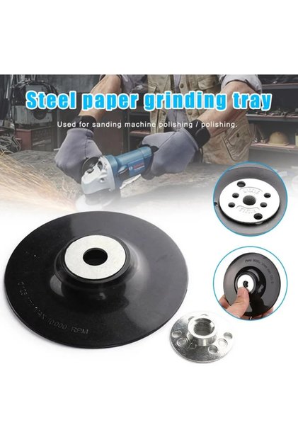 5ich 125mm Backing Pad Disc Backing Pad Tool 125mm Resin Fibre Discs With Lock Nut M14 Thread For...