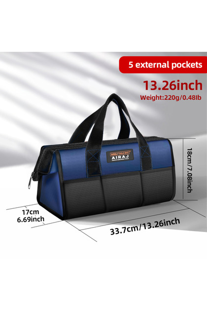 14 inch AIRAJ Multifunctional Tool Bag Electric tool storage bag for electricians Waterproof Wear-Re