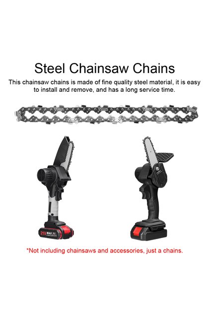 A 6 Inch Mini Steel Chainsaw Chains Electric Chainsaws Accessory Practical Chains Replacement Elect.