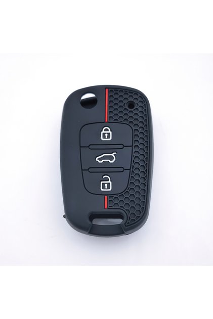 black Silicone Remote Car Key Case Shell Fob for Kia Soul Venga Picanto Rio Sorento Ceed Sportage fo