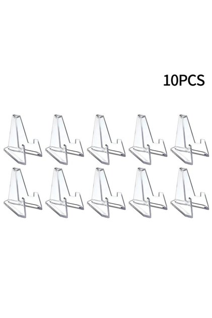 Small 10pcs Transparent Acrylic Coin Display Stand Stable Display Stand for Collectibles Small Easel