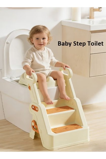 Upgraded 2-in-1 Kids Potty Training Seat with Step Stool, Waterproof Cushion for Boys & Girls