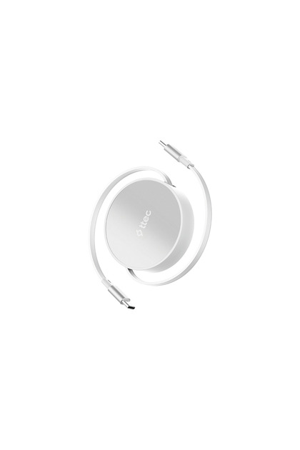 USB-C - USB-C Mini Makaralı 100W PD/QC 120cm Hızlı Şarj Kablosu