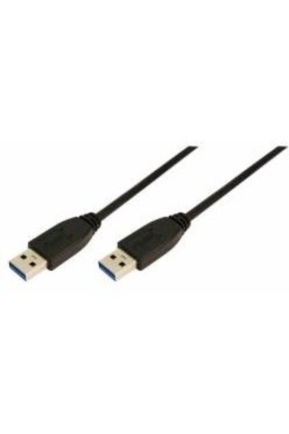 Καλώδιο USB 3.0 Τύπου Α αρσενικό σε Τύπου Α αρσενικό 1μ, μαύρο