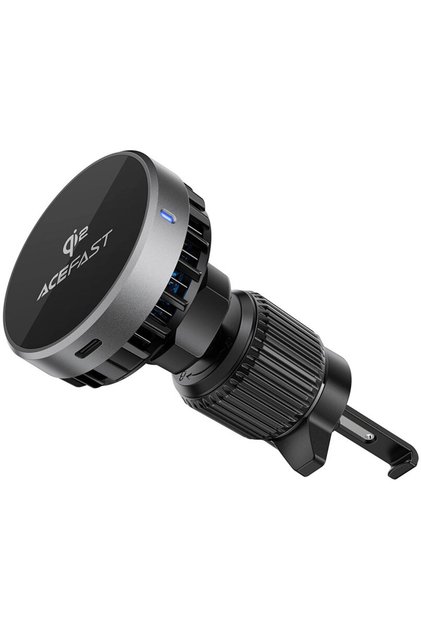 Qi2 Μαγνητική Βάση Αυτοκινήτου για Αεραγωγό, USB-C, 15W - (D40) - Μεταλλικό Γκρι
