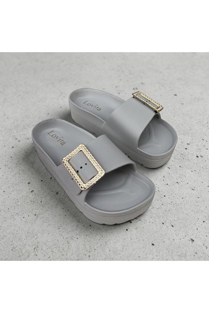 Women's Single Buckle Eva Lightweight Beach Pool Daily Slippers