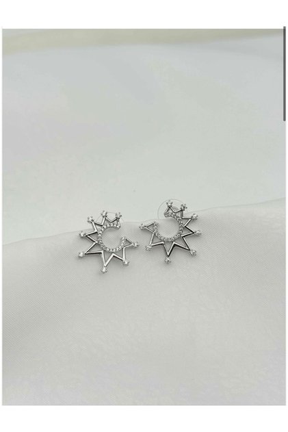 Silver Zircon Earrings