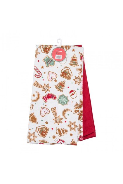Set 2 prosoape de bucatarie, 38x63 cm,red