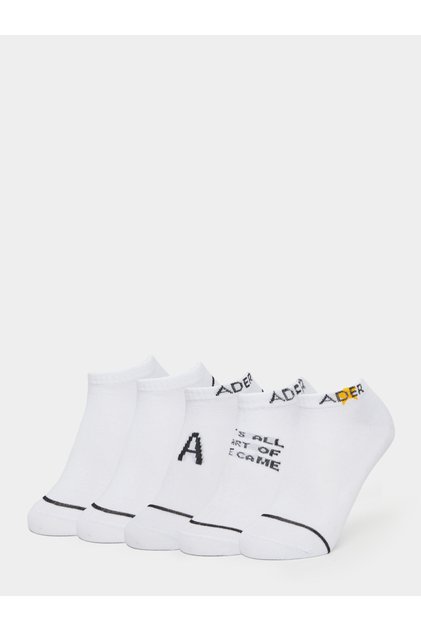 Pack of 5 - Contrast Detail Ribbed Cuff Crew Socks
