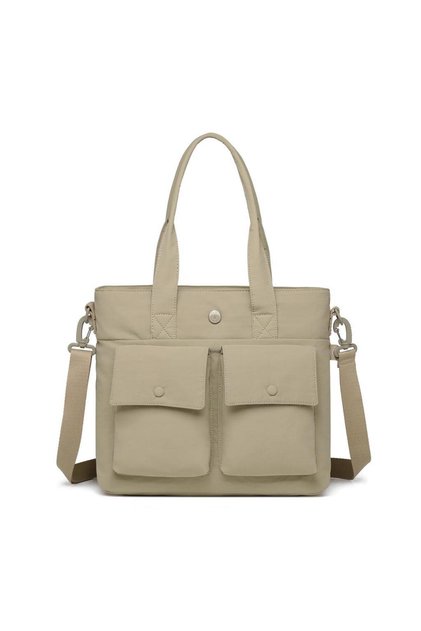 Micro Poly Fabric Large Size Women's Shoulder Bag 3345