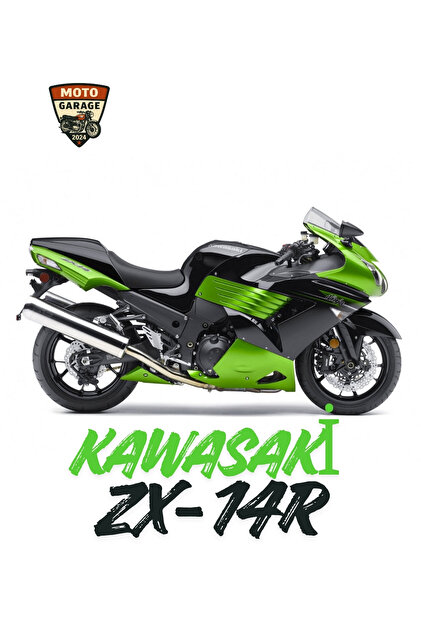 MotoGarage Kawasaki ZX-14R 2011 1:12 Diecast Model Motosiklet