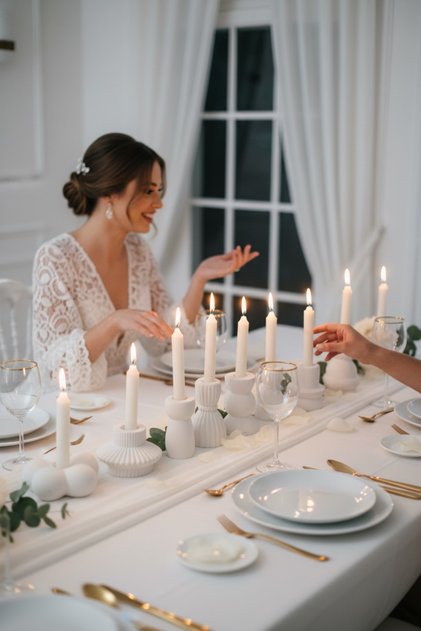 9 adet mumluk- GELİN BRİDE PARTİ - Cinsiyet Belirleme - Baby Shower - Masa süsleme dekoratif
