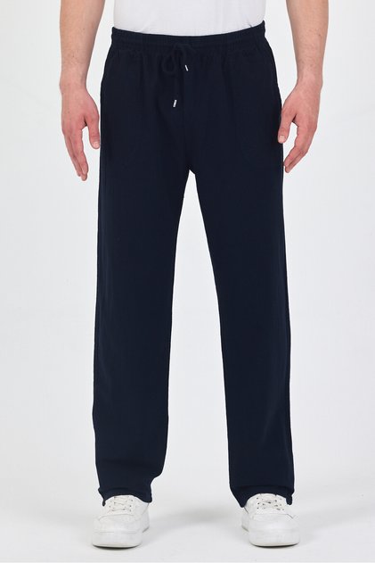 Men's Relaxed Fit Linen Pants Elastic Waist Summer Pajama Pants 5 Colors
