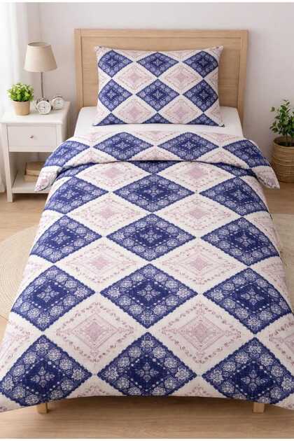 Single Duvet Cover Set, Quilt Cover + Pillowcase 2 Pieces 155*215 Zippered