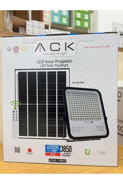 350W LENSLİ SOLAR LED PROJEKTÖR 6500K