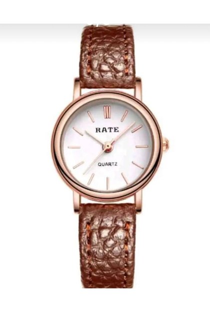 Simple and Stylish Women's Watch with Oval Leather Band