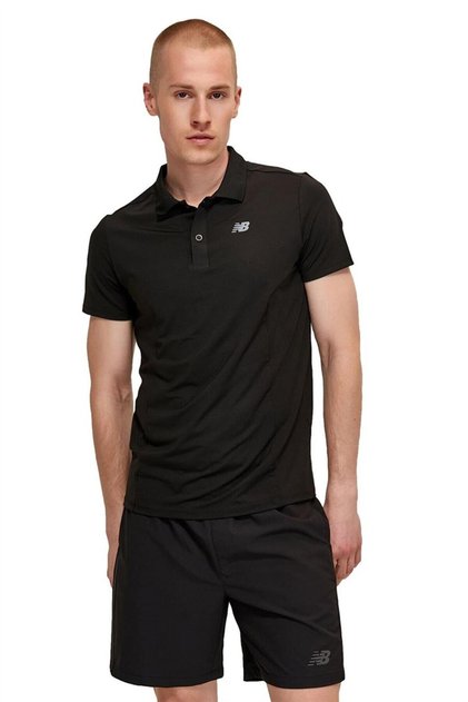 Nb Lifestyle Erkek Polo Yaka Tişört Mnt1438-Bk