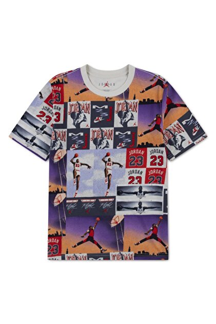 NIKE AIR JORDAN公式ポスター Nike Nike Jordan Posterized Air Çocuk Tişört (95F612-782) - Fiyatı