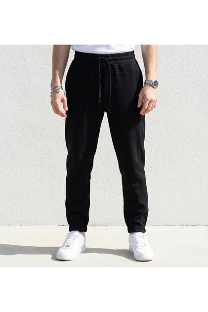 Ανδρικό Jogger Sweatpants Άνετη Γραμμή Βαμβακερό Casual