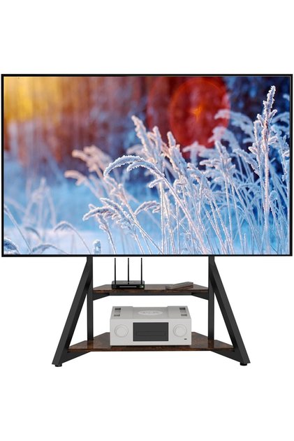 Large Floor TV Stand for 65–100″ TVs – Heavy-Duty with Shelves, Holds 100kg