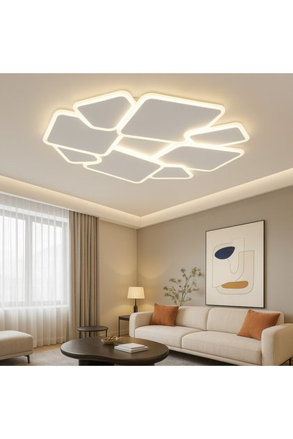 Lustra LED VERRA Squares 3 Functii Echivalent 650W Telecomanda