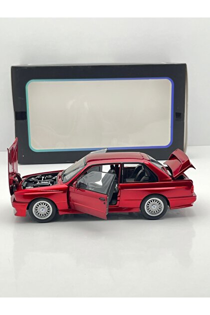 HOBBİEZ WORLD 1:24 BMW E30 M3 COUPE Kırmızı Diecast Model Araba