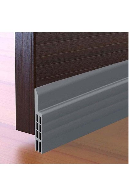 Grey Under-Door Seal Strip | Soundproof Weather Stripping & Air Draft Blocker for Interior
