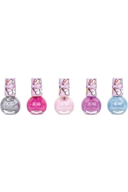 Butterfly Nail Polish Set - Non-Toxic Nail Polish Kids, Tweens & Teens -