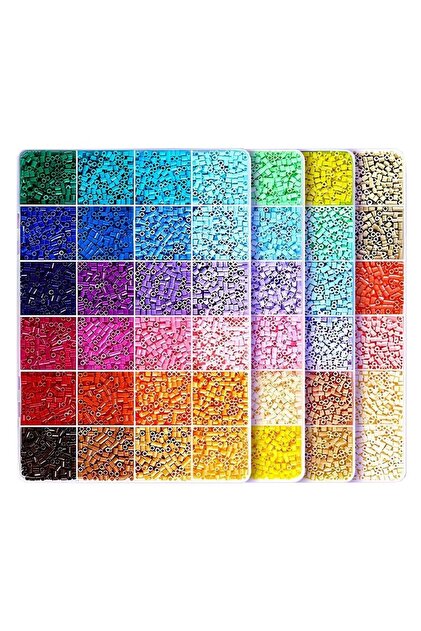 Kit de Margele Perle, Flippy, Set DIY 3D din 96 de Culori, 8000 de piese,2.6 mm in cutie, Multicolor