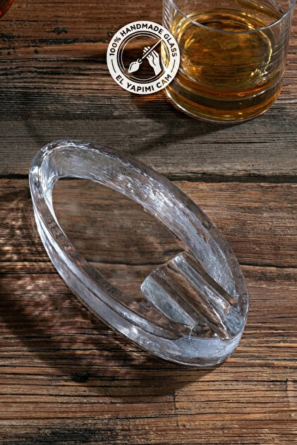 Selen Concept Ciga Model Handmade Glass Cigar Ashtray