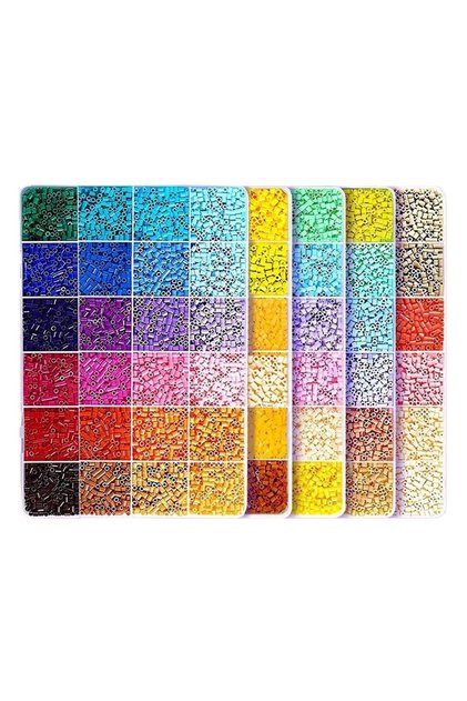 Kit de Margele Perle, Flippy, Set DIY 3D din 120 de Culori, 10000 de piese, 2.6 mm cutie, Multicolor