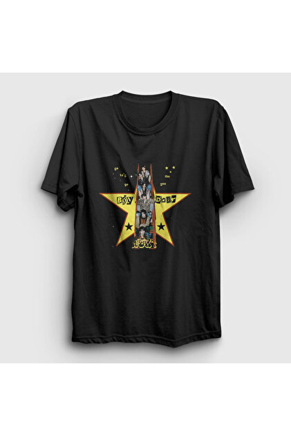 Presmono Unisex Siyah In Your Fantasy K-Pop Ateez T-Shirt 597570tt