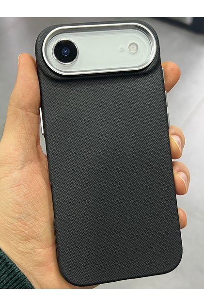 iPhone 17 Air Compatible - Serrated Silicone Cover with Camera Protection and Protruding Keys Phone Case — R