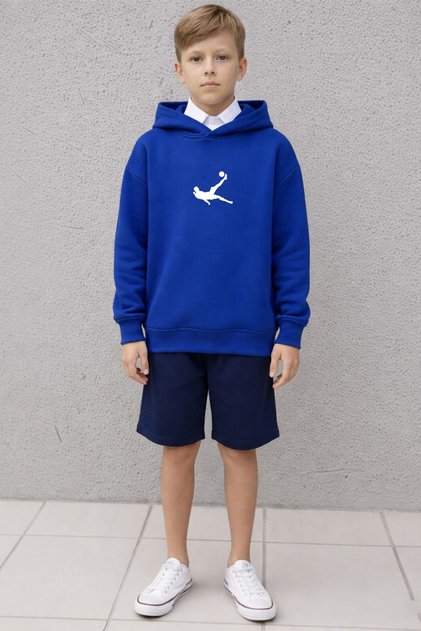 Sweatshirt (Oversize) Boys' 100% Cotton – Sert Şut Printed