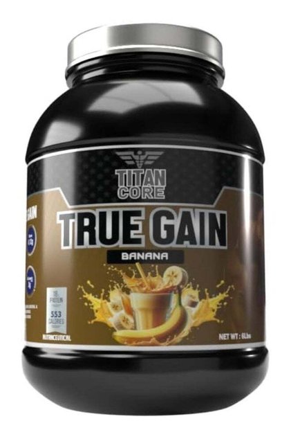 True Gain – Premium Mass Gainer for Muscle Growth & Recovery - Banana Flavour - 4.4 Lbs