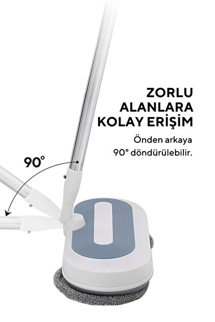 Allians Pratik ve Hafif Kablosuz Elektrikli Paspas, Kolay Temizlik