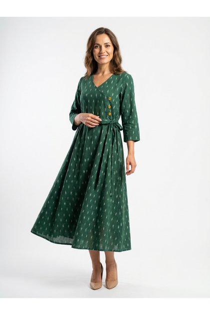 Rochie midi din Ikat