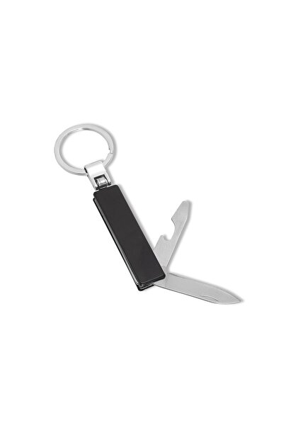 Mini Fonksiyonel Anahtarlık Çakı - 3'ü 1 Arada Paslanmaz Çelik - Bıçak, Açacak, Tornavida