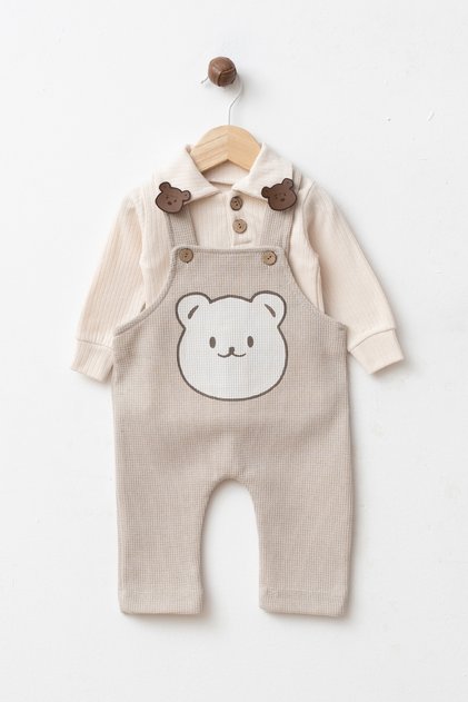 Baby Boy Cute Bear 2-Piece Bodysuit Romper Set