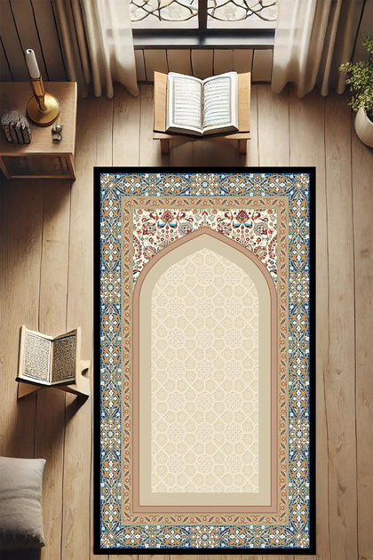 Seccade Namazlık Decorative Soft Surface Machine Washable Foldable 65X115-Sec-580