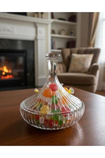 Bonbonnière en verre avec couvercle | Ma Cabane Vintage Bonbonnière en verre avec couvercle | Ma Cabane Vintage