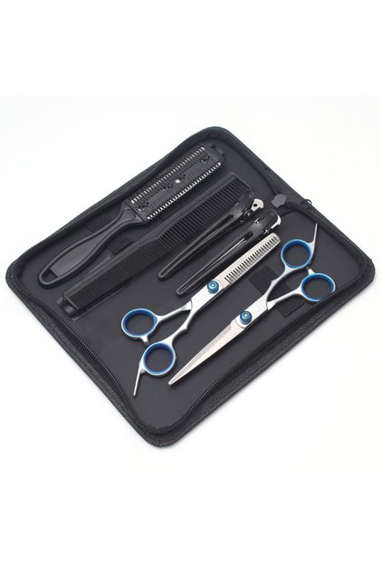 C1000 Yin K-P Hair Scissors Kit Stainless Hairdressing Scissors 6" Haircut Set Thinning Shears Barbe