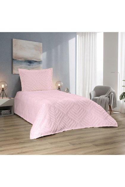 Nordic Helen 2 Piece t Single Y Bedspread Powder