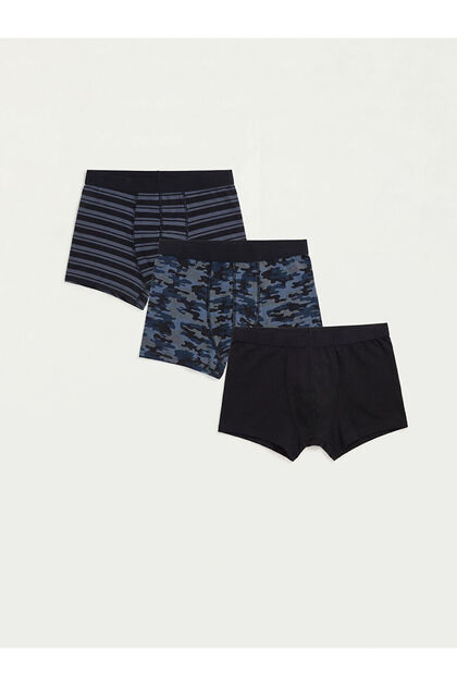 Seray New Season Standard Fit Cotton Flexible Men's Boxer 3-Pack