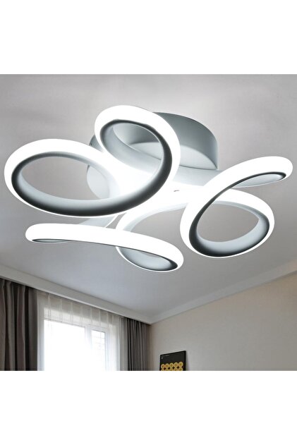 Lustra LED 52W ACR-8080 Albă, lumină reglabilă 3000K-4200K-6500K