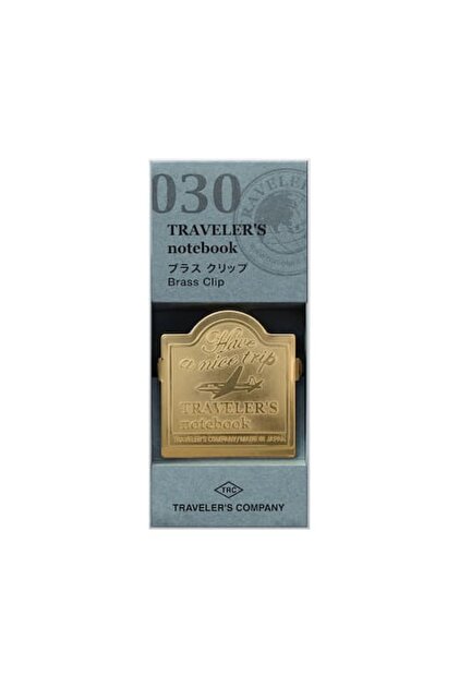 TRAVELERS Traveler's Company Notebook Clips - Pirinç Klips Uçak