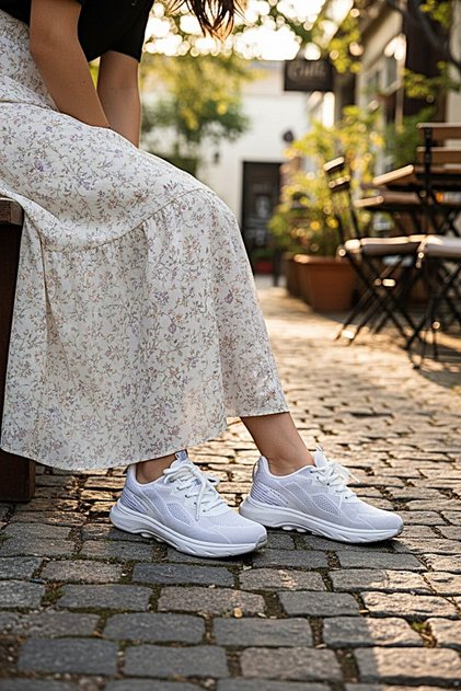 Tri̇ko Fully Meshed Orthopedic Daily Women'S, Children's Sports Shoes