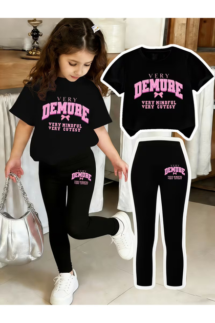 Girl's Tights and T-Shirt Set