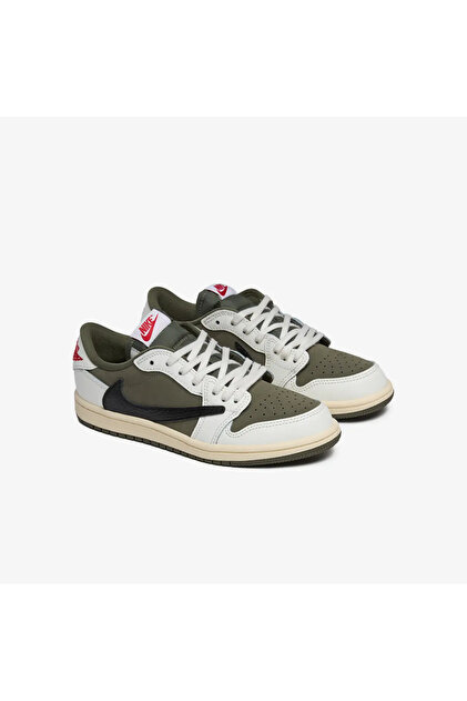 Nike Air Jordan 1 Low x Travis Scott Medium Olive Çocuk Ayakkabı