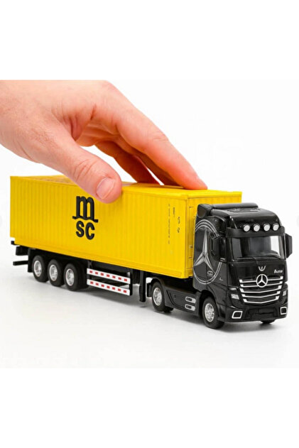 Maket 30 cm uzunlukta 1/50 ölçek MERCEDES ACTROS KONTEYNER TIR